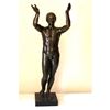 Image 1 : c1900 Large Signed Bronze Figure of the Berlin Adorante