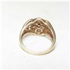 Image 4 : Estate 10kt Gold & Diamond Cluster Cocktail Ring