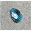 Image 1 : 3.4ct Blue Pear Cut BiancoÂ® Lab Created Diamond