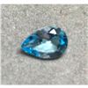 Image 3 : 3.4ct Blue Pear Cut BiancoÂ® Lab Created Diamond