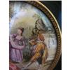 Image 6 : Antique Signed Miniature Painting on Porcelain, Royal Court Scene