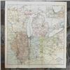 Image 1 : Early 1900's Chicago, Illinois, Ohio Indiana Ninth Division Railway Mail Service Map