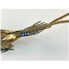 Image 6 : Chinese Sterling Silver Filigree Enameled & Jeweled Bird of Paradise Figure