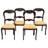Image 1 : Set of 19thc Victorian Balloon Back Side Chairs