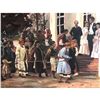 Image 3 : Large Late 20thc Wedding Party Oil Painting