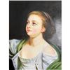 Image 1 : 20thc Oil on Canvas Painting, Peasant Girl
