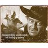 Image 1 : John Wayne - Courage Metal Pub Bar Sign