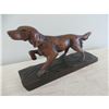 Image 1 : Vintage Handcarved Wood Hunting Dog Sculpture