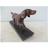 Image 3 : Vintage Handcarved Wood Hunting Dog Sculpture