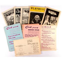 Circle Records flyers and five Grateful Dead playbill brochures.