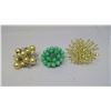 Image 1 : LOT OF BEAD AND CRYSTAL BROACHES (3)