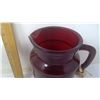 Image 2 : RUBY GLASS PITCHER