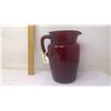 Image 3 : RUBY GLASS PITCHER