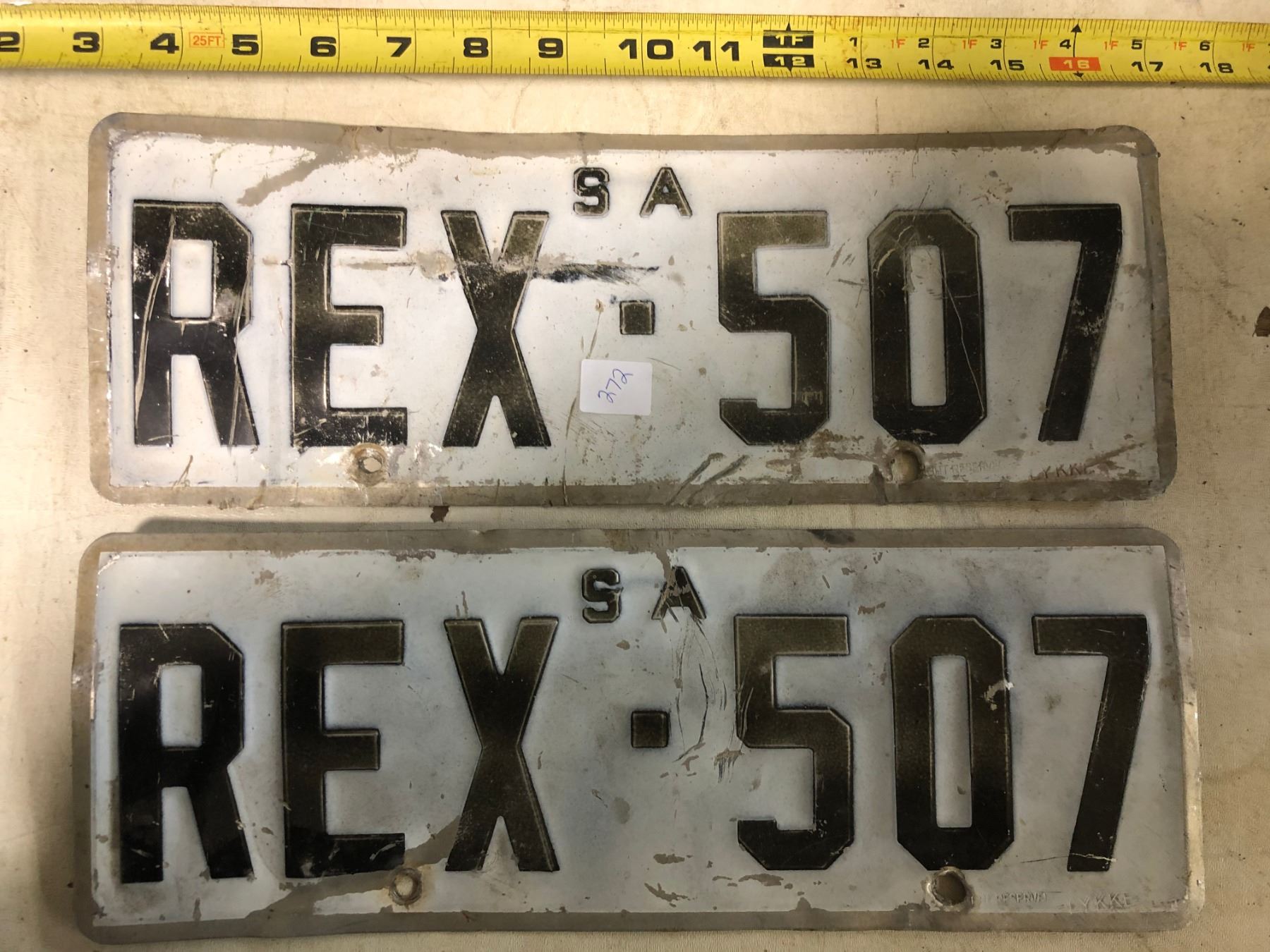PAIR OF AUSTRALIAN LICENSE PLATES Schmalz Auctions