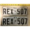 Image 1 : PAIR OF AUSTRALIAN LICENSE PLATES