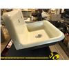 Image 4 : HIGH BACK FARM CAST IRON SINK 29" WIDE