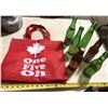 Image 1 : ASSORTED POP BOTTLES AND FABRIC BAG