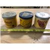 3 TOBACCO TINS