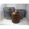 3 GALVANIZED PAILS