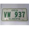 Image 1 : 1959 3 DIGIT LICENSE PLATE