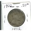 Image 2 : 1902 50 CENT COIN