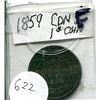 Image 1 : 1859 LARGE CDN PENNY