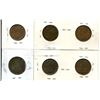 Image 2 : SET OF 6 LARGE CDN PENNY 1912, 1918, 2X 1919
