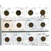 Image 1 : SET OF 12 SMALL CDN PENNY - 2X 1921, 24, 27, 2X 1929, 32, 42, 56, 63,80,92