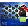 Image 1 : SET OF 17 COINS 15X 25 CENTS AND 2 1.00 LOONIES - 2010 VANCOUVER OLYMPICS