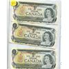 Image 1 : 3 BANK OF CANADA DOLLAR BILLS (1973)