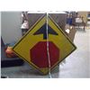 Image 1 : WOOD STOP SIGN MEASURES 26" X 30"