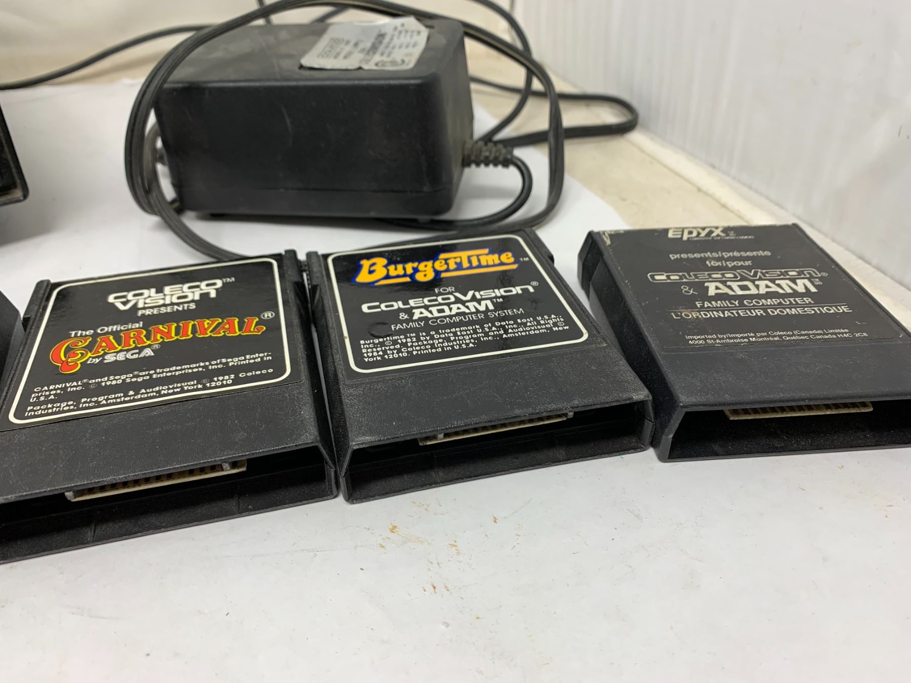 COLECO VISION VIDEO GAME SYSTEM WITH 8 GAMES Schmalz Auctions