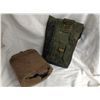 Image 2 : ARMY CANTEEN, (BLUE CAN ) FELT COVERED(FELT TORN) & RADIO POUCH