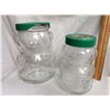 Image 1 : 2 KRAFT COLLECTOR BEAR JARS. FEMALE AND BOY JARS