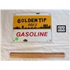 Image 1 : GOLDEN TIP GASOLINE. HEAVY METAL PORCELAIN SIGN. (REPRODUCTION)