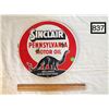 Image 1 : SINCLAIR MOTOR OIL HEAVY METAL PORCELAIN SIGN. (REPRODUCTION)