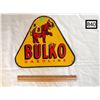Image 1 : BULKO GASOLINE HEAVY METAL PORCELAIN SIGN. (REPRODUCTION)