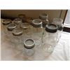 Image 1 : LOT OF 12 IMPERIAL GEM CANNING SEALERS WITH OLD GLASS INSERT LIDS