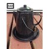 Image 1 : BLACK ENAMEL COFFEE POT WITH HEAT PLATE