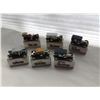 Image 2 : 6 HIGH SPEED CARS IN BOXES AND WOODEN DISPLAY CASE