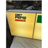 Image 4 : PEPSI MENU BOARD LIGHT UP - EXCELLENT CONDITION (20 X 52 1/2")