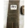 Image 2 : 3 VINTAGE TOOLS - STANLEY 5LBS WEDGE, CHIPPING HAMMER, WARREN TOOL