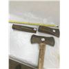 Image 1 : 3 VINTAGE TOOLS DOUBLE HEAD AXE, WEDGE, SLEDGE/AXE