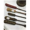 Image 4 : BRASS BLOW TORCH AND 5 UNIQUE SOLDERING IRONS