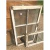 Image 4 : 5 VINTAGE WINDOWS - SOME MISSING GLASS