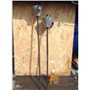 Image 1 : 2 ALUMINUM OUTDOOR TIKI TORCHES, WITH BOTTLE OF OIL