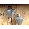 Image 3 : 2 ALUMINUM OUTDOOR TIKI TORCHES, WITH BOTTLE OF OIL
