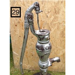 OLD SILVER WELL PUMP  (NOT WORKING)FOR DISPLAY ONLY