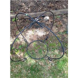 PLANT HANGER.. FARM WELDED FROM HAY RAKE TINES - Schmalz Auctions