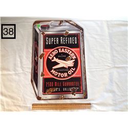 AERO MOTOR OIL.  METAL PORCELAIN SIGN (REPRODUCTION)